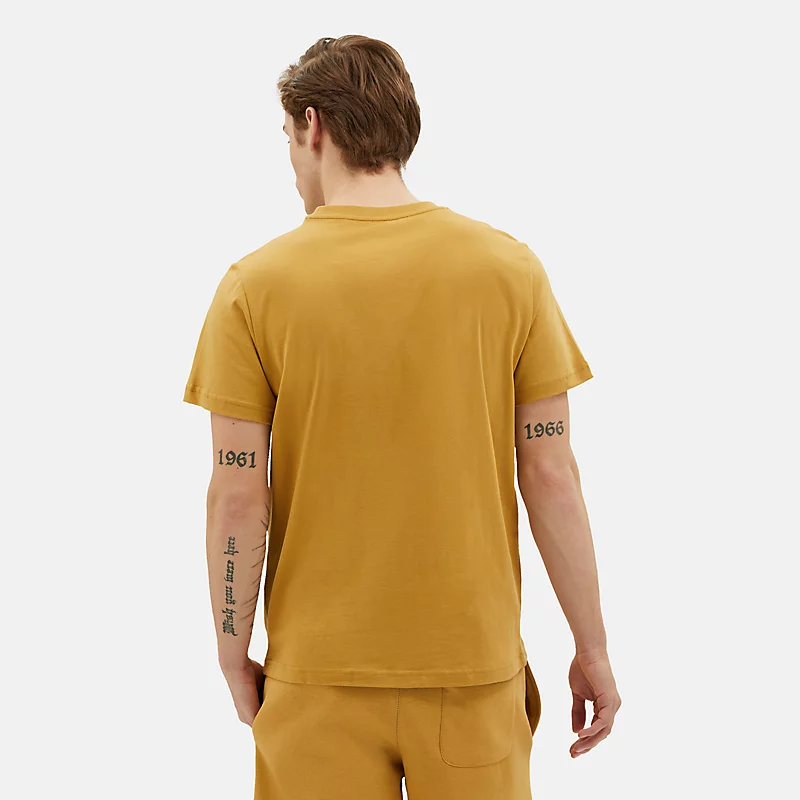 Herren-T-Shirt mit kleinem NB-Logo – GOLDENE STUNDE