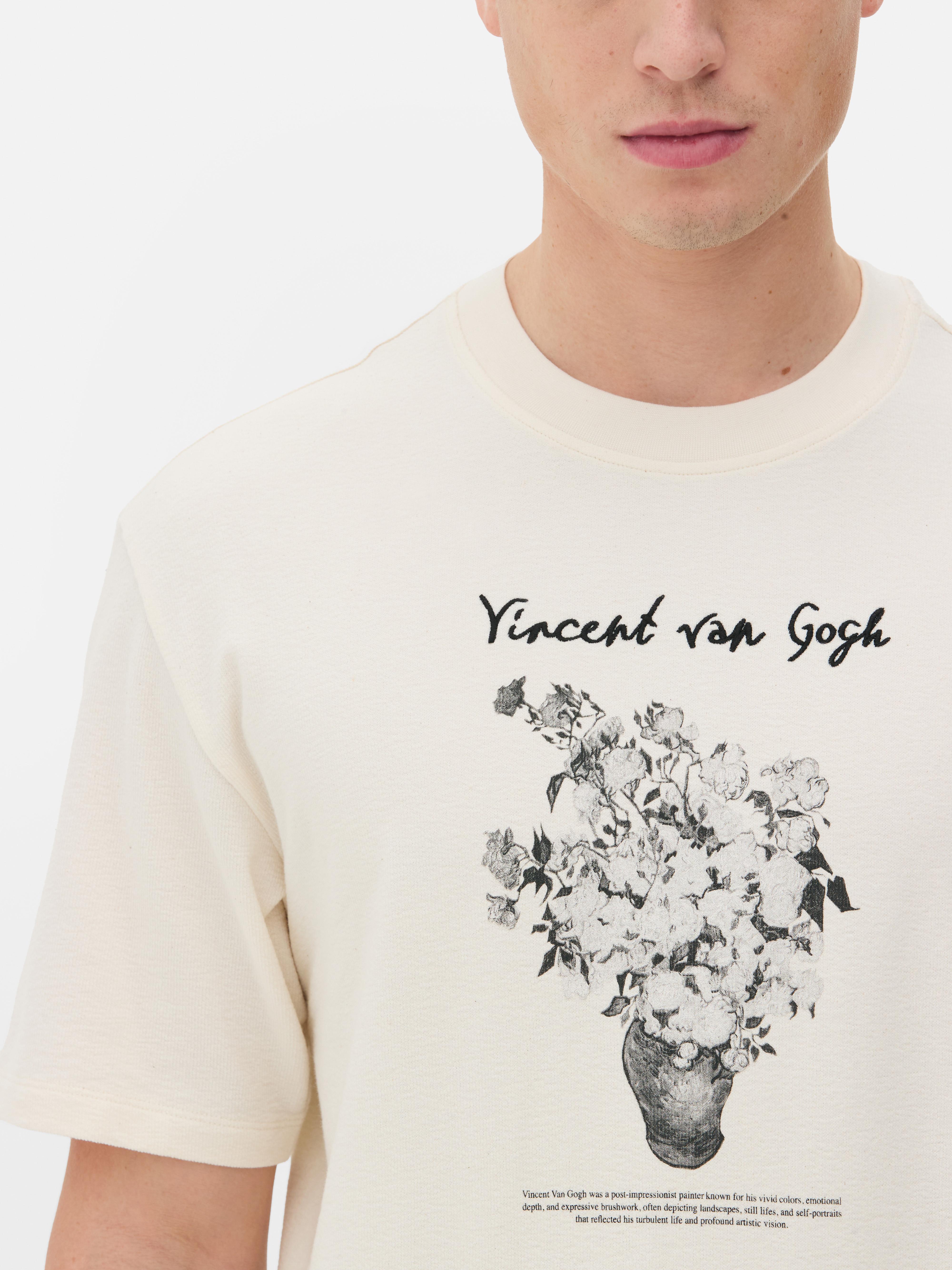Vincent van Gogh Roses póló Dobd fel az öltözéked ezzel a művészi, rövid ujjú pólóval