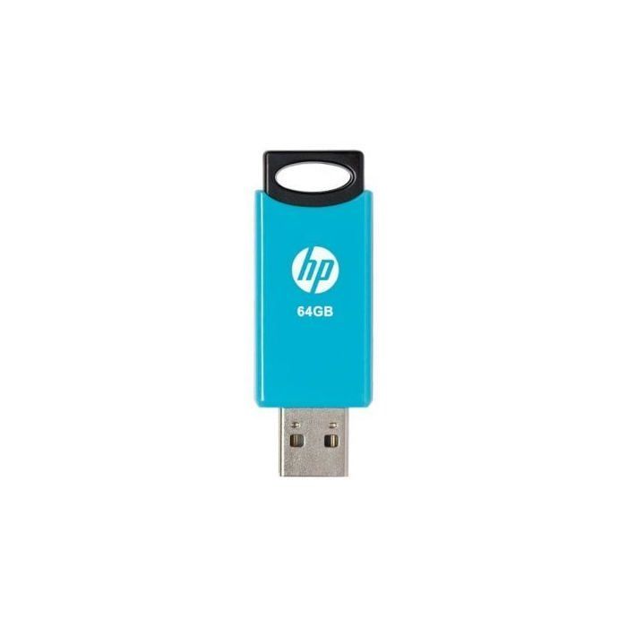 Clé USB - HP - HPFD212W64-BX TWINPACK - 64 Go - USB 2.0 - 15 Mo/s Lecture - 5 Mo/s Écriture