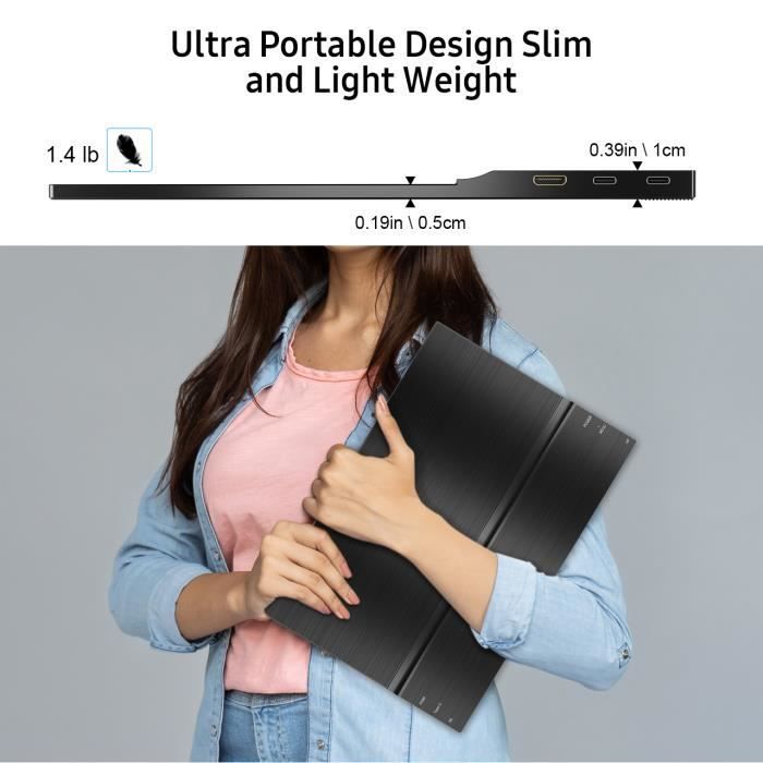UPERFECT Draagbare Monitor - 15,6