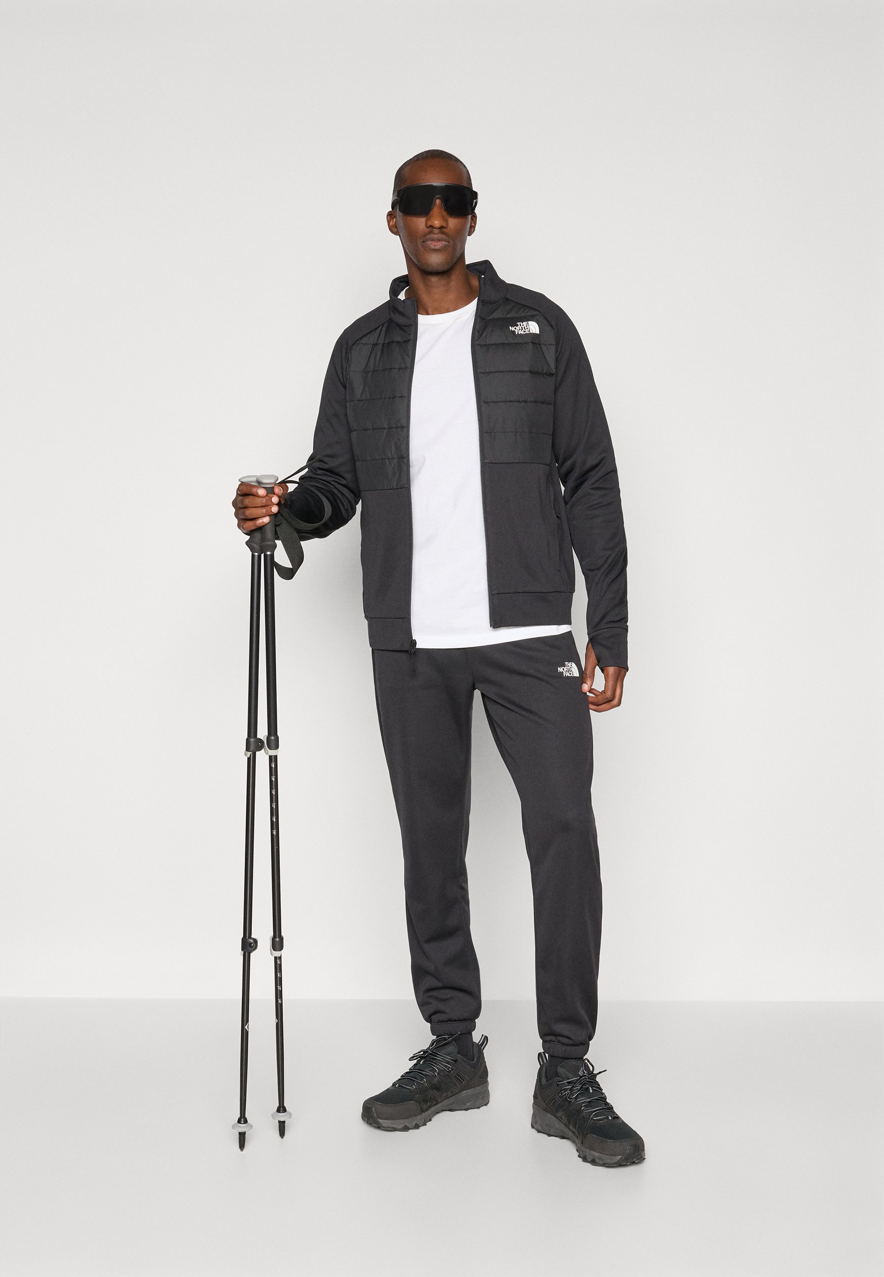 The North Face REAXION HYBRID FULL ZIP - Outdoorjack - zwart gemêleerd
