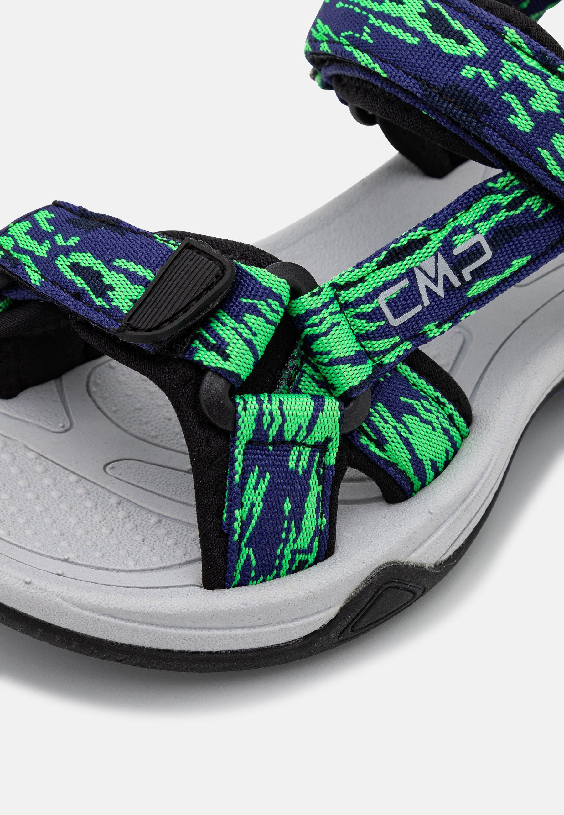 CMP HAMAL - Wandelsandalen - blauw/groen fluo