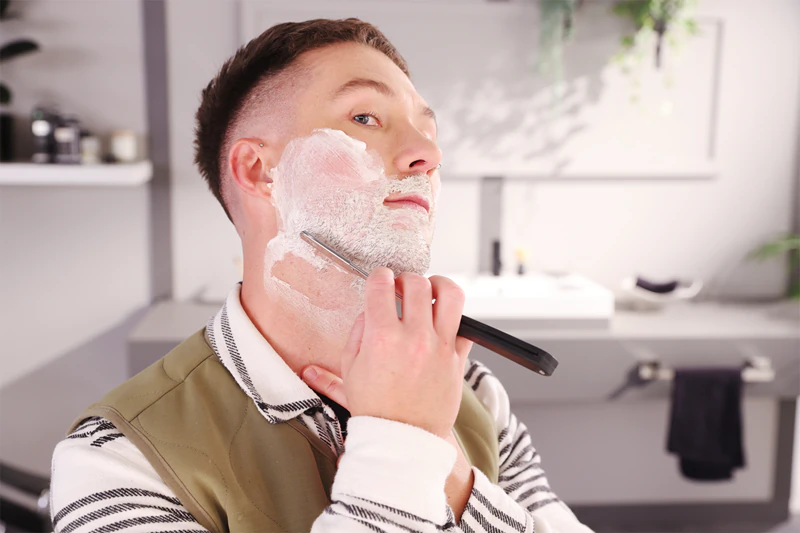 Navalha de barbear clássica Wilkinson Sword Premium Collection Cut Throat + Lâminas de reposição