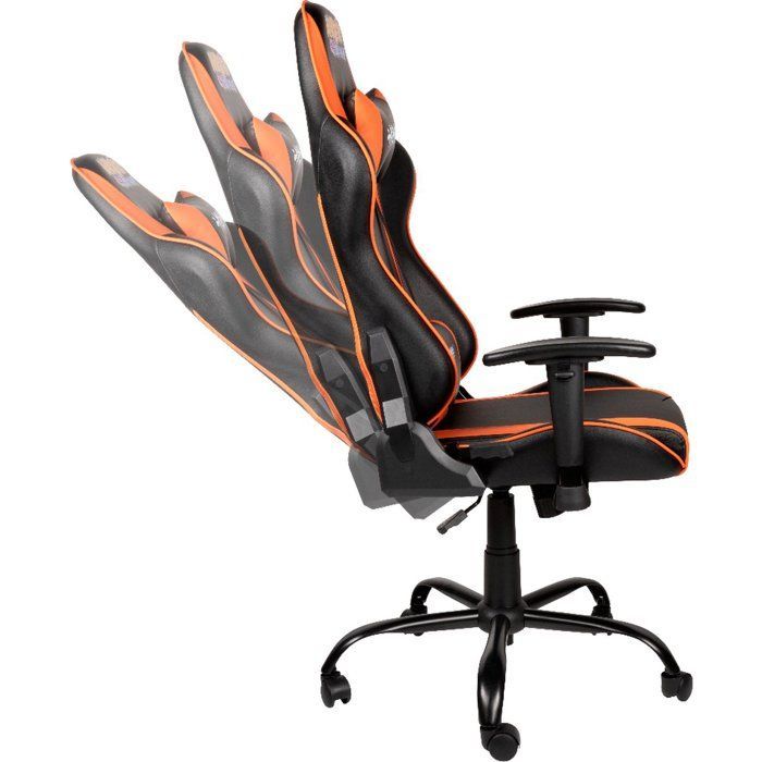 Premium gaming bureaustoel - KONIX - Naruto Hokage Shippuden - 150° kantelbaar - Leer - Lenden- en neksteun