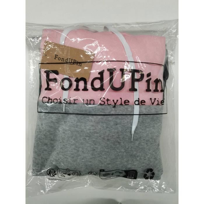 Sudadera con capucha para mujer de Épissure, chaqueta de invierno de manga larga a la moda, color rosa.