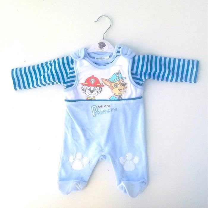 Conjunto de pijama de 2 piezas de Paw Patrol para recién nacidos, 4 tallas