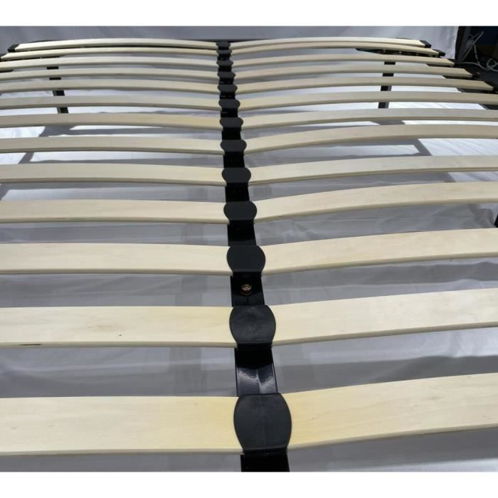Sommier à lattes IZTOSS CONFORTKIT 160x200 - Noir