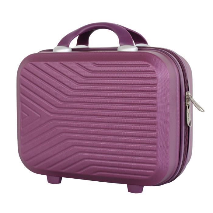 Maleta de cabina y neceser Alistair S - Colección Iron - 4 ruedas - ABS ultrarresistente - Negro