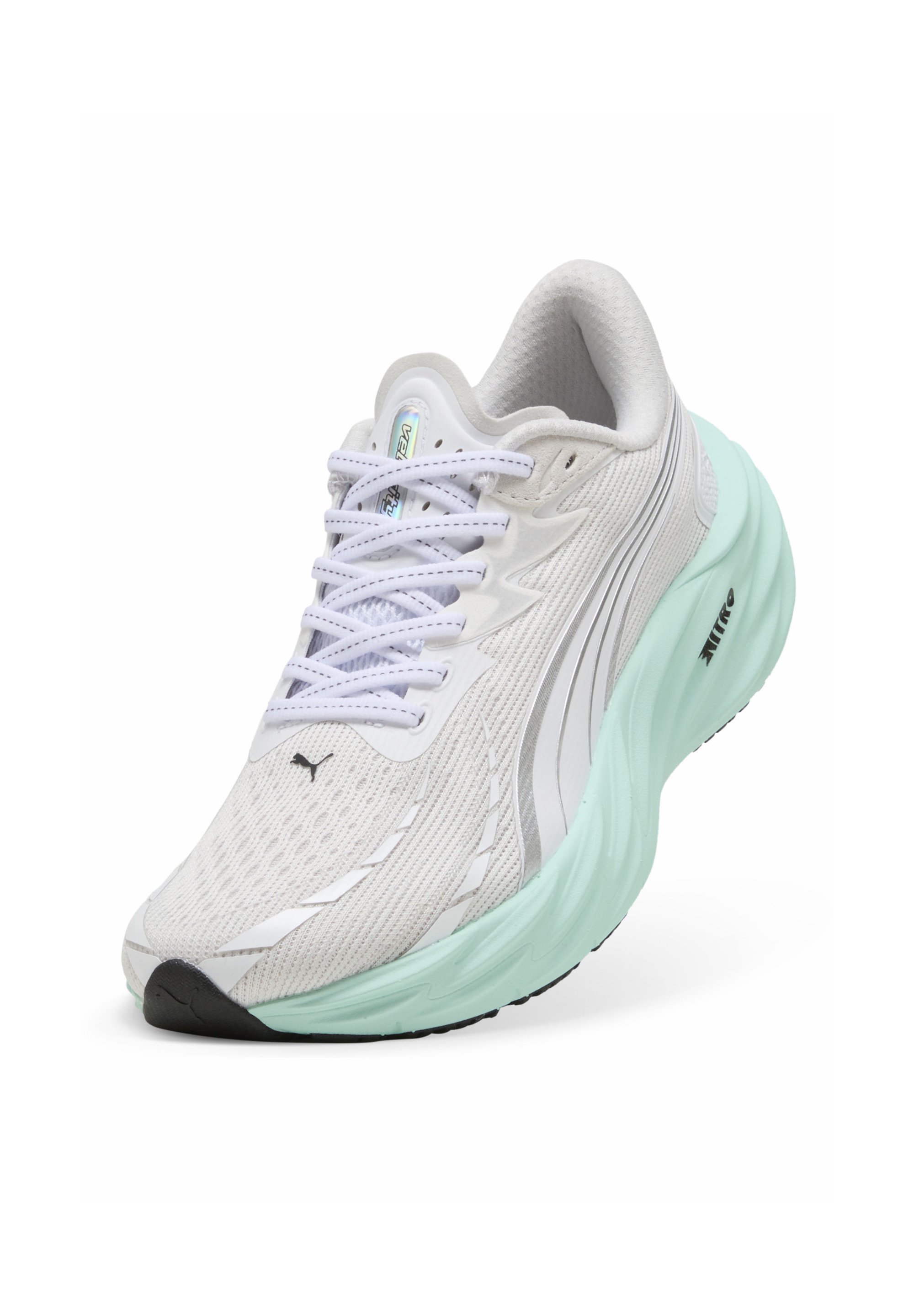Puma VELOCITY NITRO - Buty do chodzenia - biały/miętowy