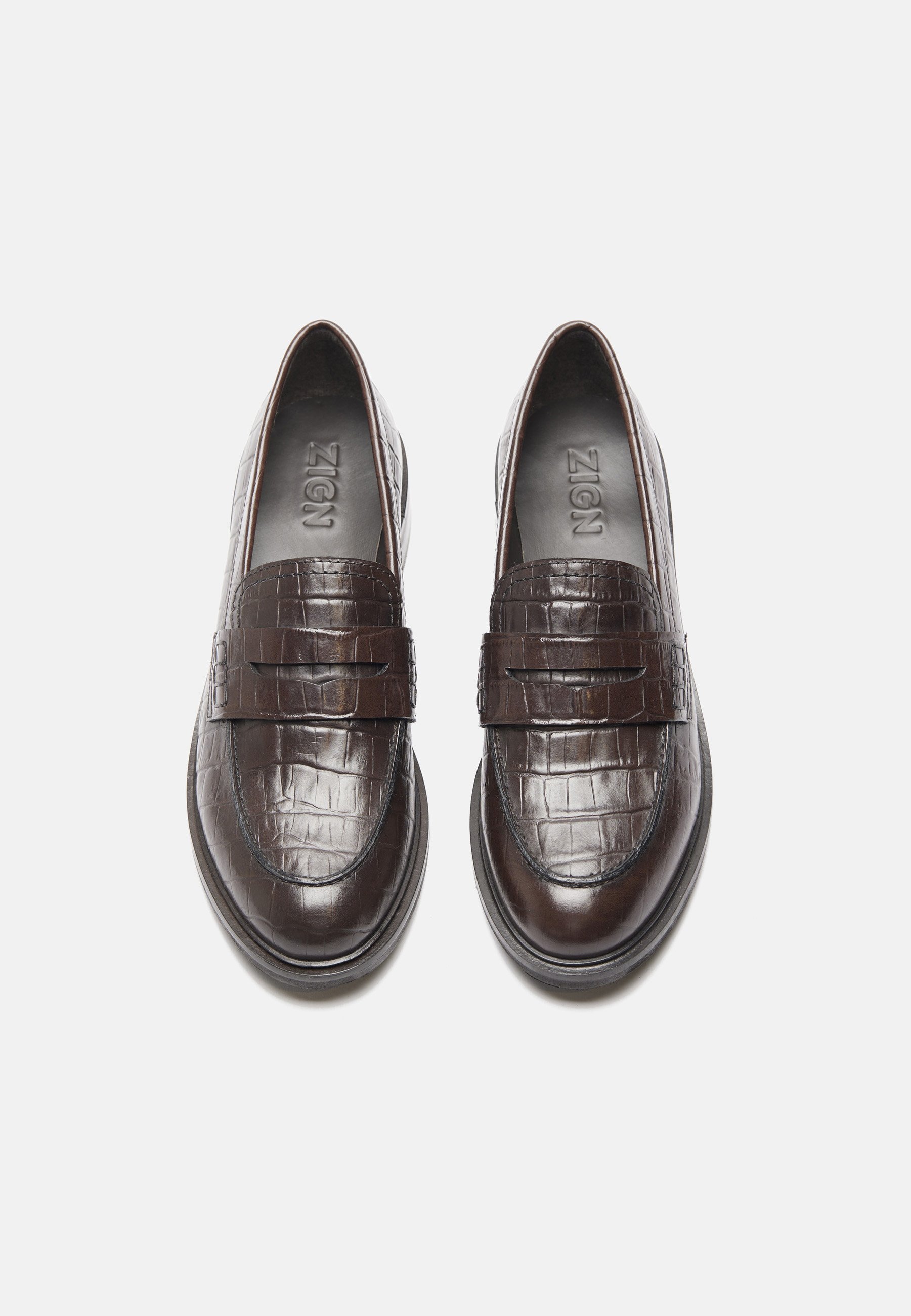 Chaussures Zign Slip-ons - marron foncé