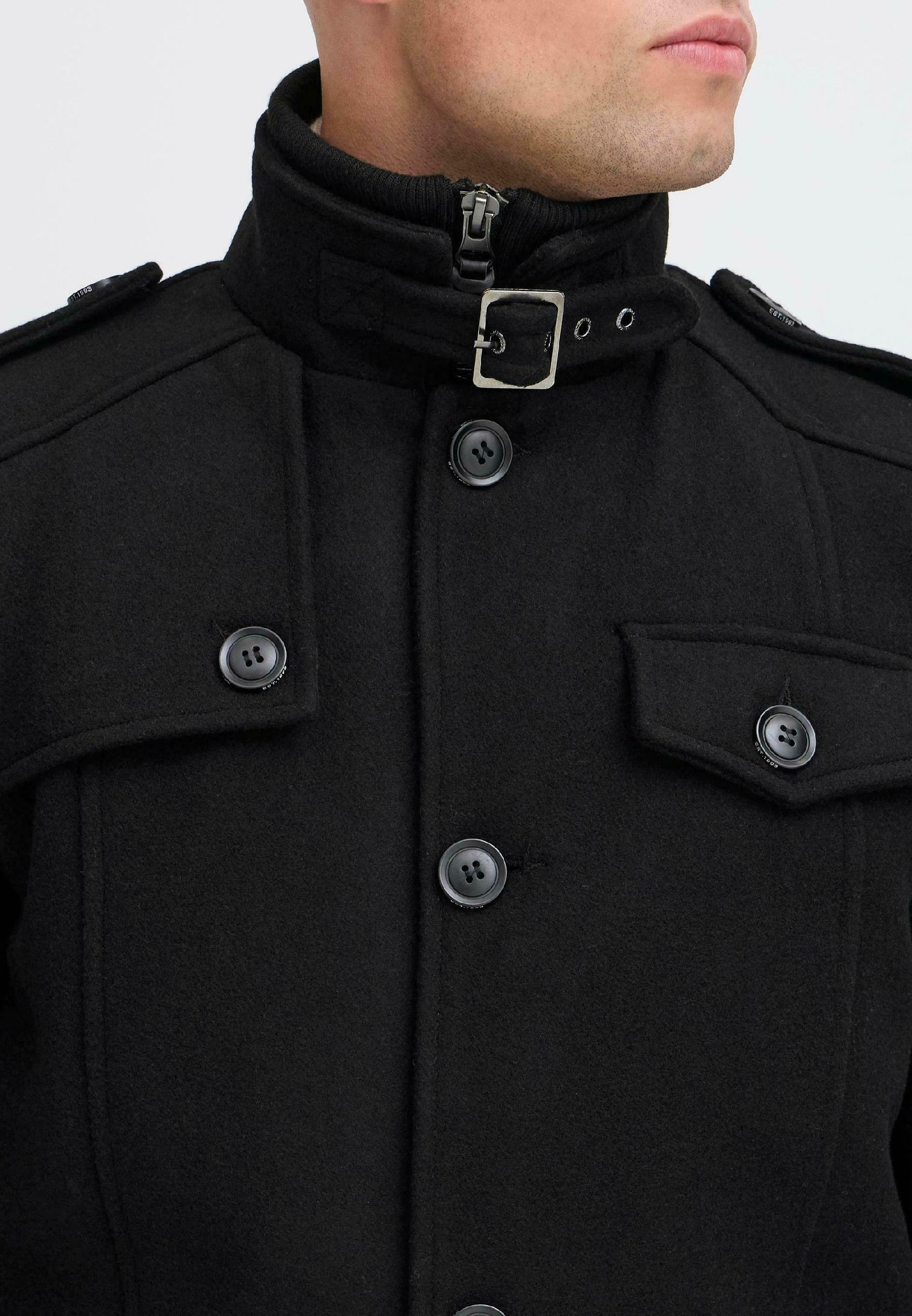 INDICODE JEANS IDBRANDAN - Cappotto corto - nero onice