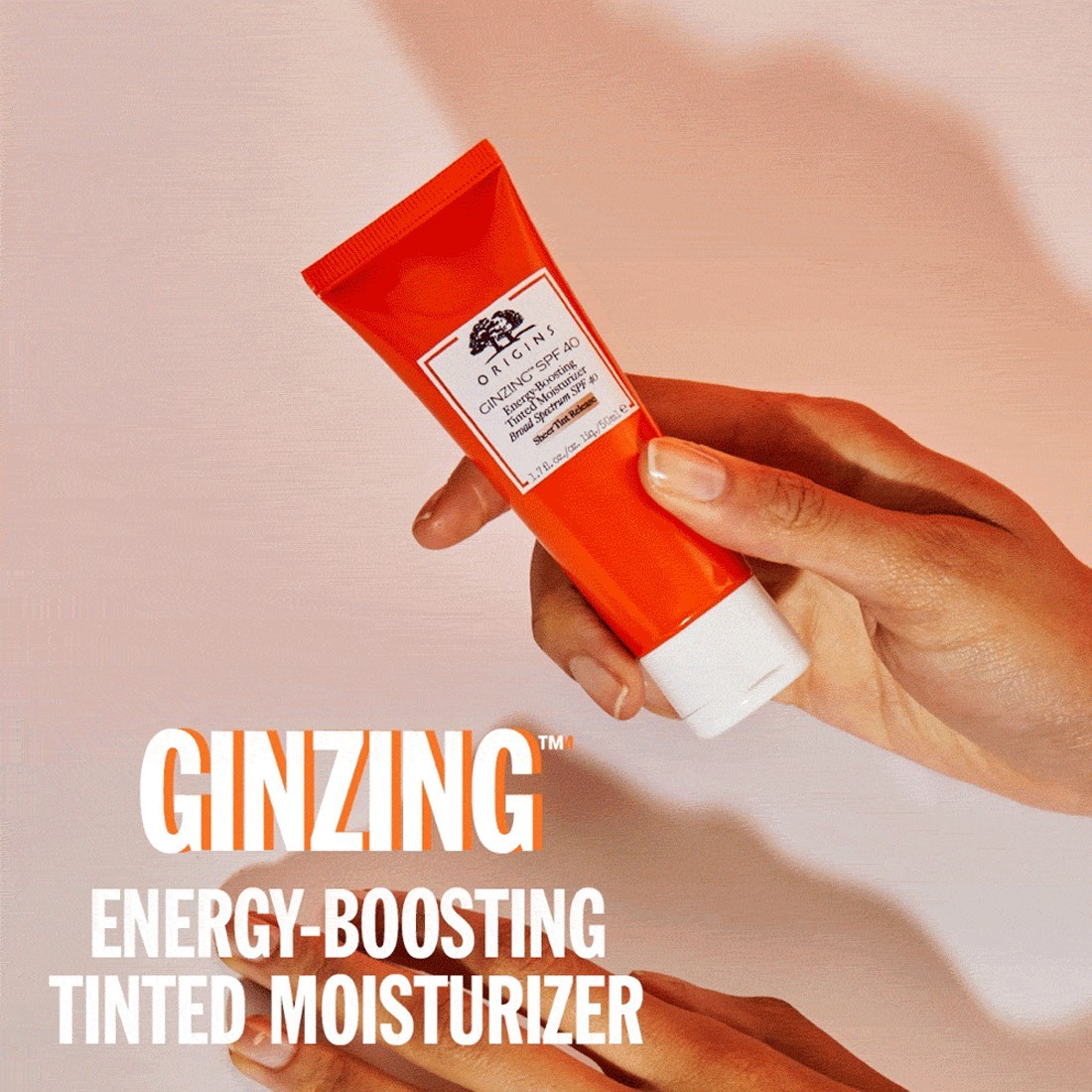 Cremă de zi Origins GinZing SPF 40, hidratantă energizantă cu culoare - 50 ml
