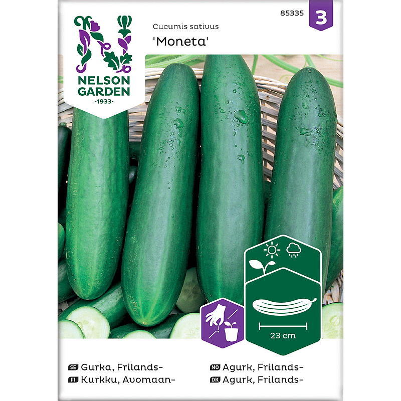 Nelson hagefrø Agurk Utendørs, Moneta