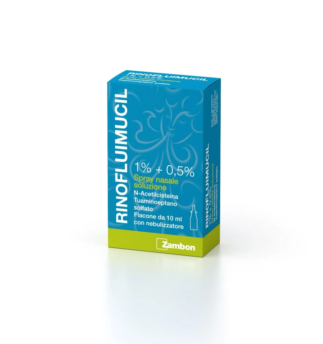 RinoFluimucil spray nasal 1% + 0,5% N-acetilcisteína 10 ml Rinitis