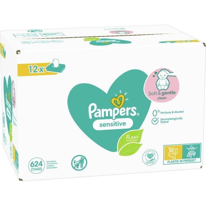 12x52 Lingettes Sensitive, Pampers