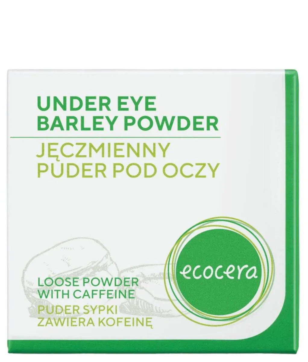 Ecocera Redukujący cienie jęczmienny puder pod oczy z kofeiną