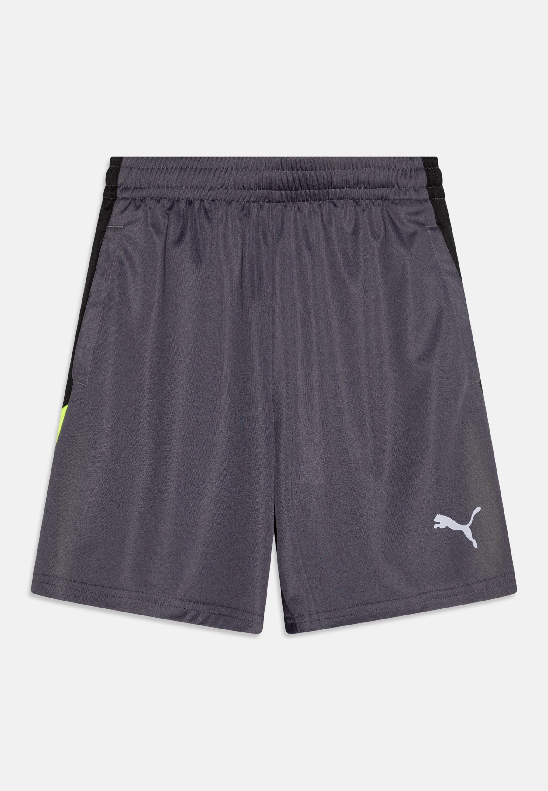 Puma INDIVIDUALLIGA TRAINING OPEN POCKETS - Sportshorts - galactisch grijs/geel alert