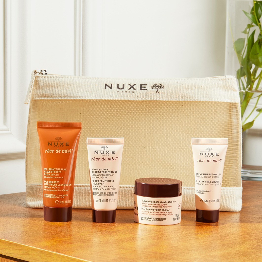 NUXE Reve De Miel® ķermeņa kopšanas komplekts, ceļojumu komplekts – 1 gab.