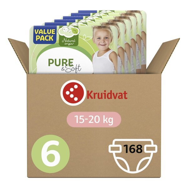 Kruidvat Kruidvat Sru P&S autiņi XL 6X2<br>168 gab.