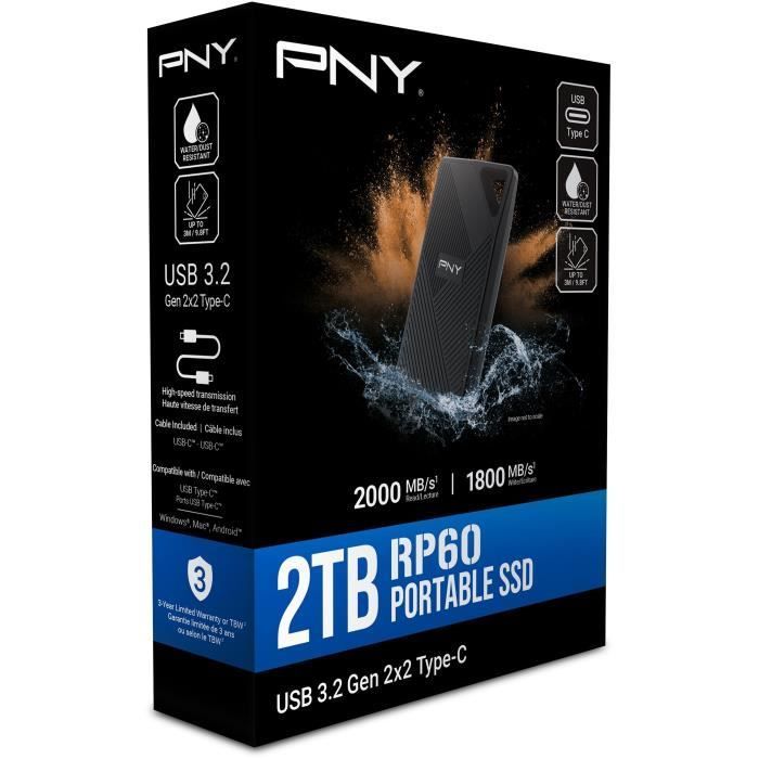 Nome da PNY: RP60 CS3060 SSD de 2 TB