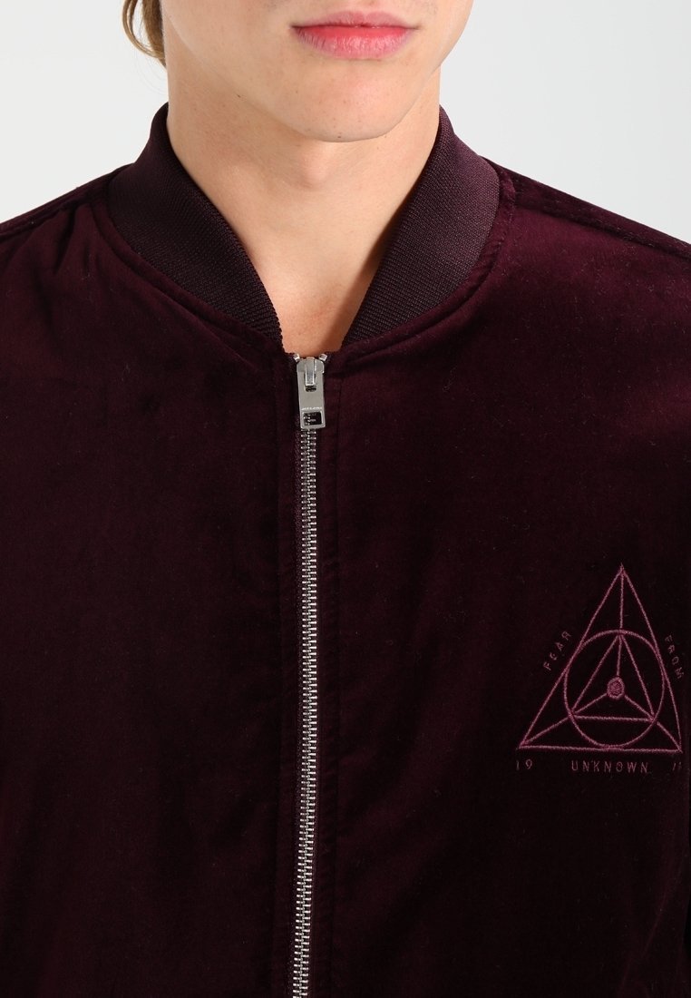 Jaqueta bomber Jack & Jones - vermelho escuro