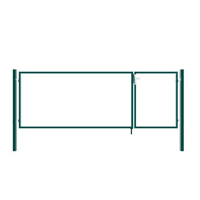 Portail de jardin HOME DELUXE 'ADITUS' >Taille: 120 x 350 cm - Couleur: Vert