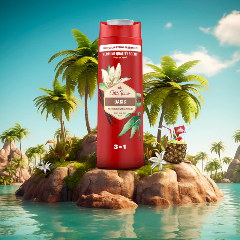 Old Spice Oasis 3-in-1 Douchegel voor Mannen