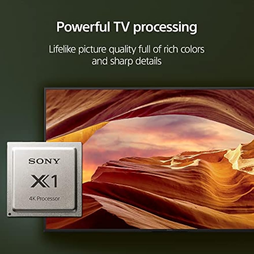 Sony 65 inch 4K Ultra HD tv X77L-serie: LED Smart Google TV KD65X77L - model 2023, zwart