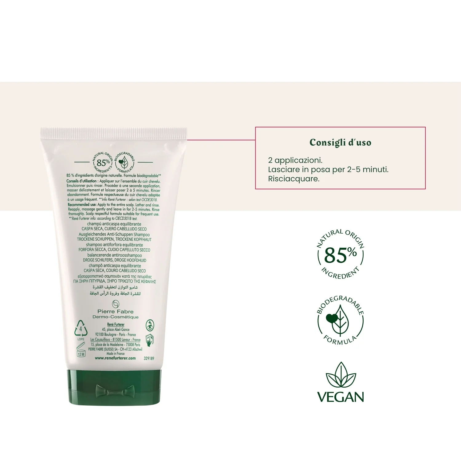 Neopur Shampooing Antipelliculaire Équilibrant (forfora secca) - Shampoo Antiforfora