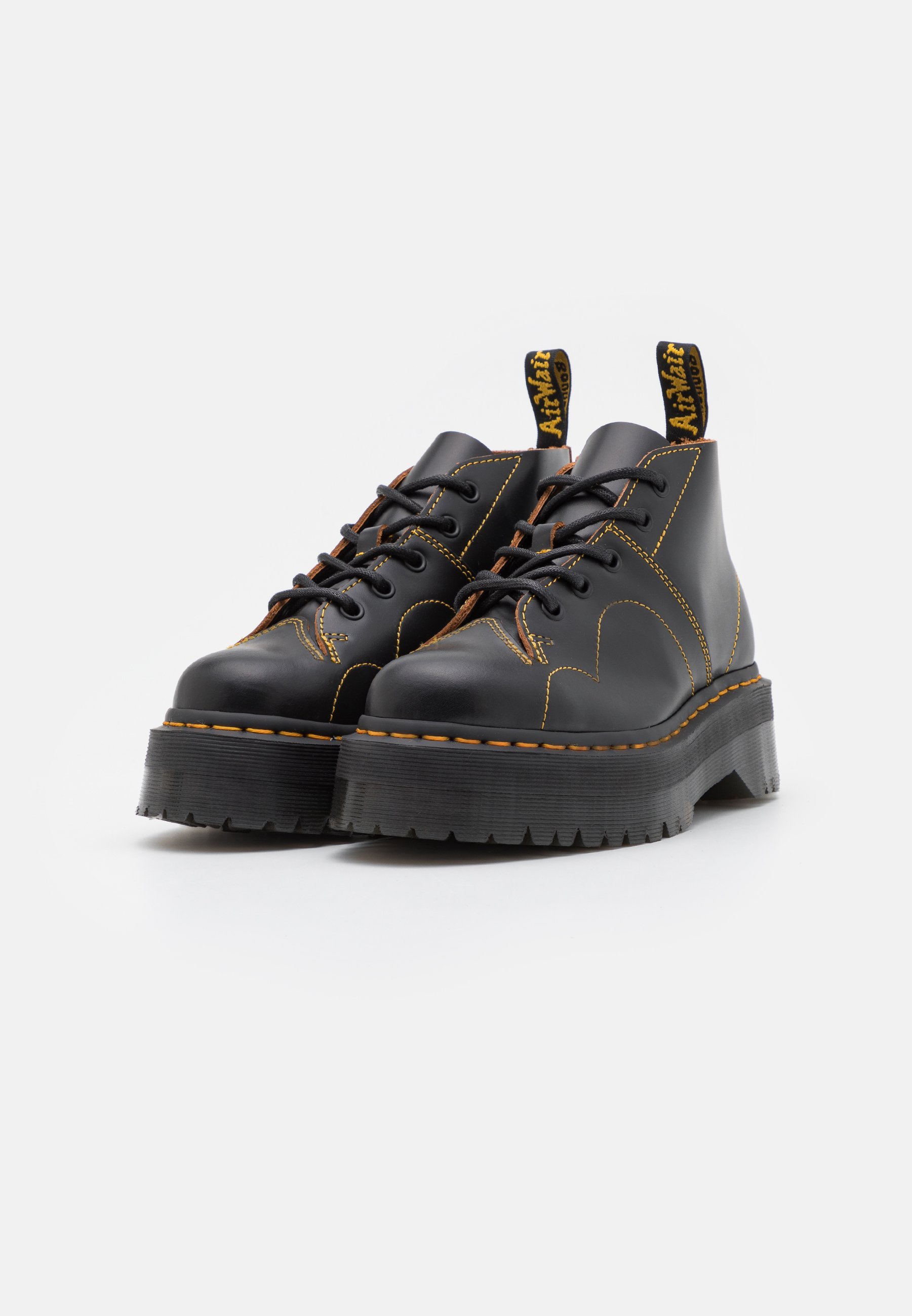 Dr. Martens CHURCH QUAD UNISEX - Enkellaarsjes - zwart vintage glad
