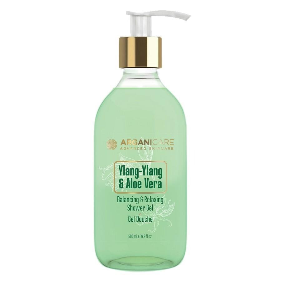 Arganicare Douchegel met Aloë Vera & Ylang Ylang – Balancerend & Ontspannend – 500 ml