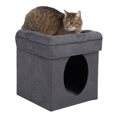 Zusammenklappbarer Würfel-Katzenbau
