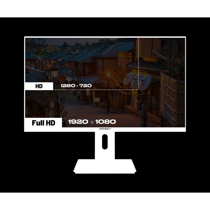 PC-gamerscherm - JAPANNEXT - 23,8 inch - IPS - Full HD (1920x1080) - 120 Hz - 0,5 ms - Wit - JN-IPS238G120F-HSP-W
