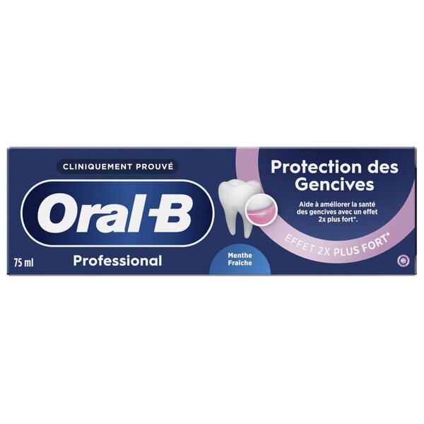 Oral-B Zahnpasta mit fortschrittlichem Zahnfleischschutz und frischer Minze<br>