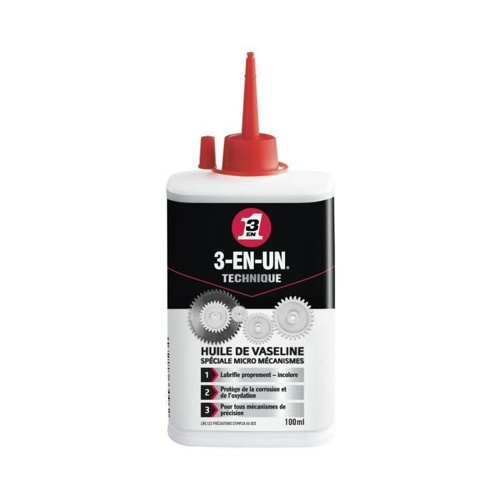 TÉCNICA 3 EN 1: Aceite de vaselina en un frasco de 100 ml.