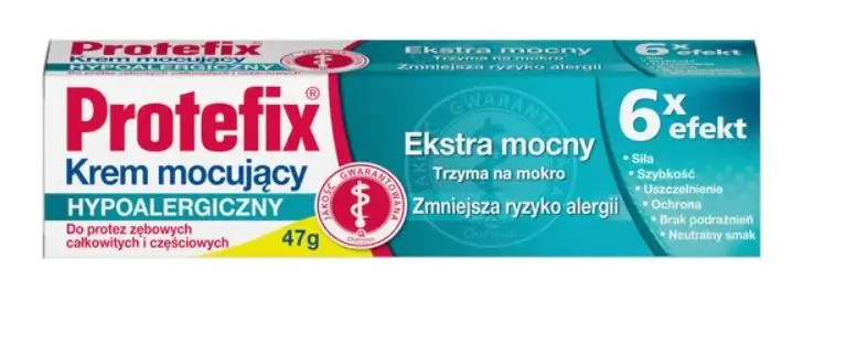 Protefix Ekstra, Krem mocujący do protez zębowych hypoalergiczny