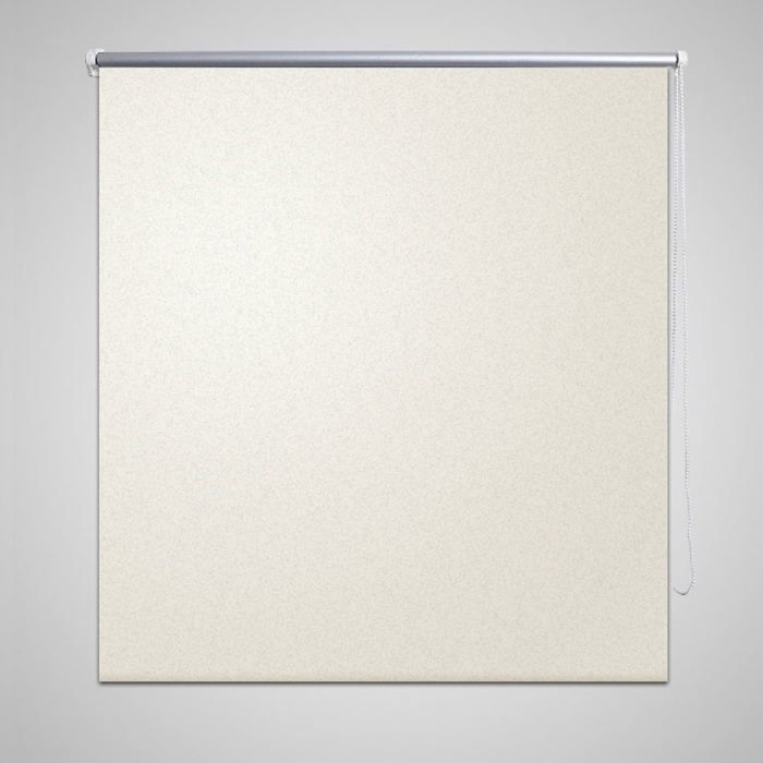 Cream blackout roller blind 160 x 230 cm window curtain privacy shutter 4102070