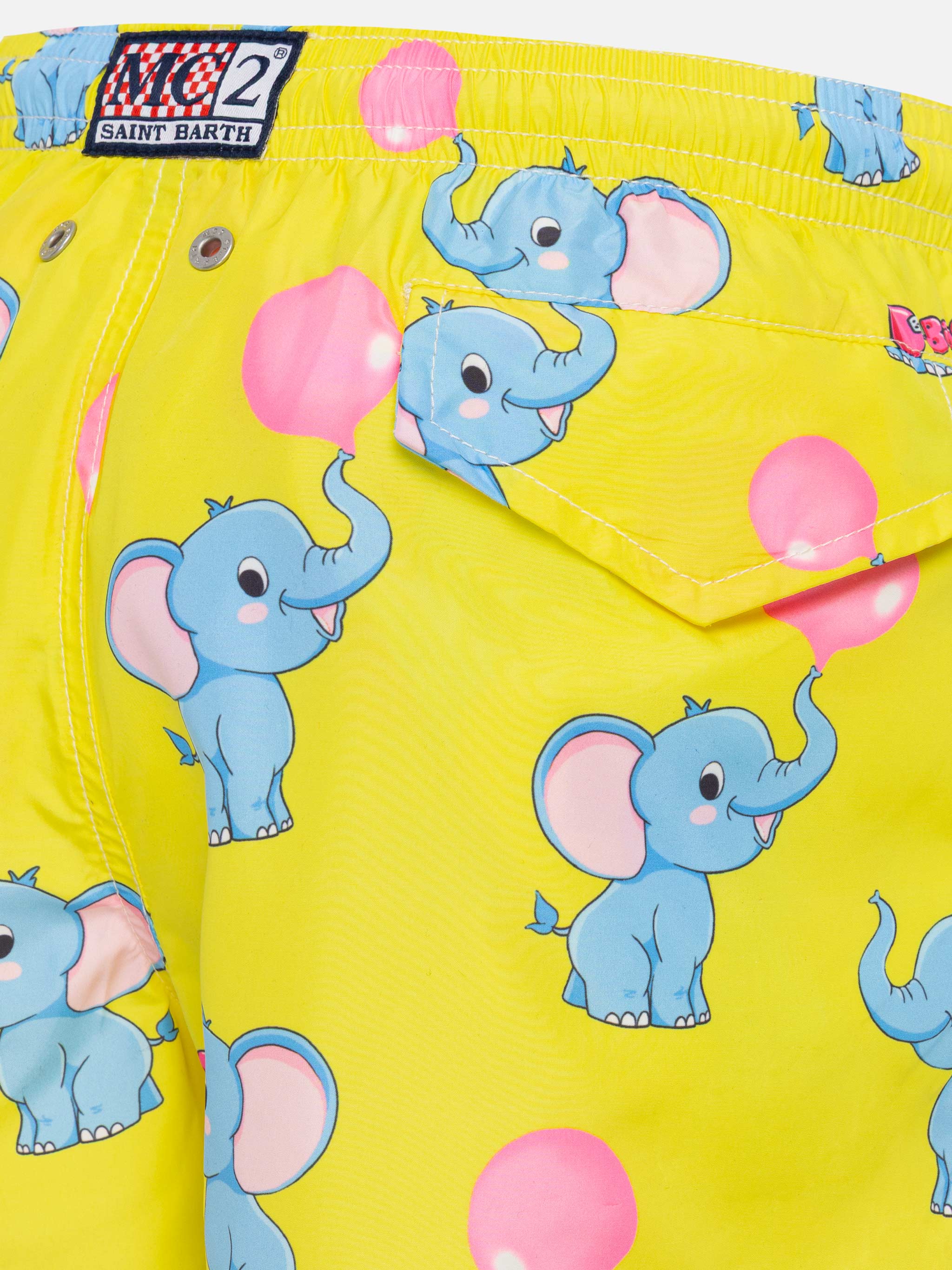 Costume mare Jean Lighting in tessuto leggero con stampa Big Babol ele