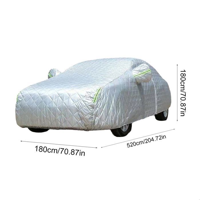 Universele autohoes voor binnen- en buitengebruik, volledige bescherming tegen wind en stof, 520*180cm*180cm