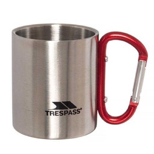 Taza De Hojalata Con Mosquetón Modelo Bruski Viaje Acampada/camping/montañismo Trespass