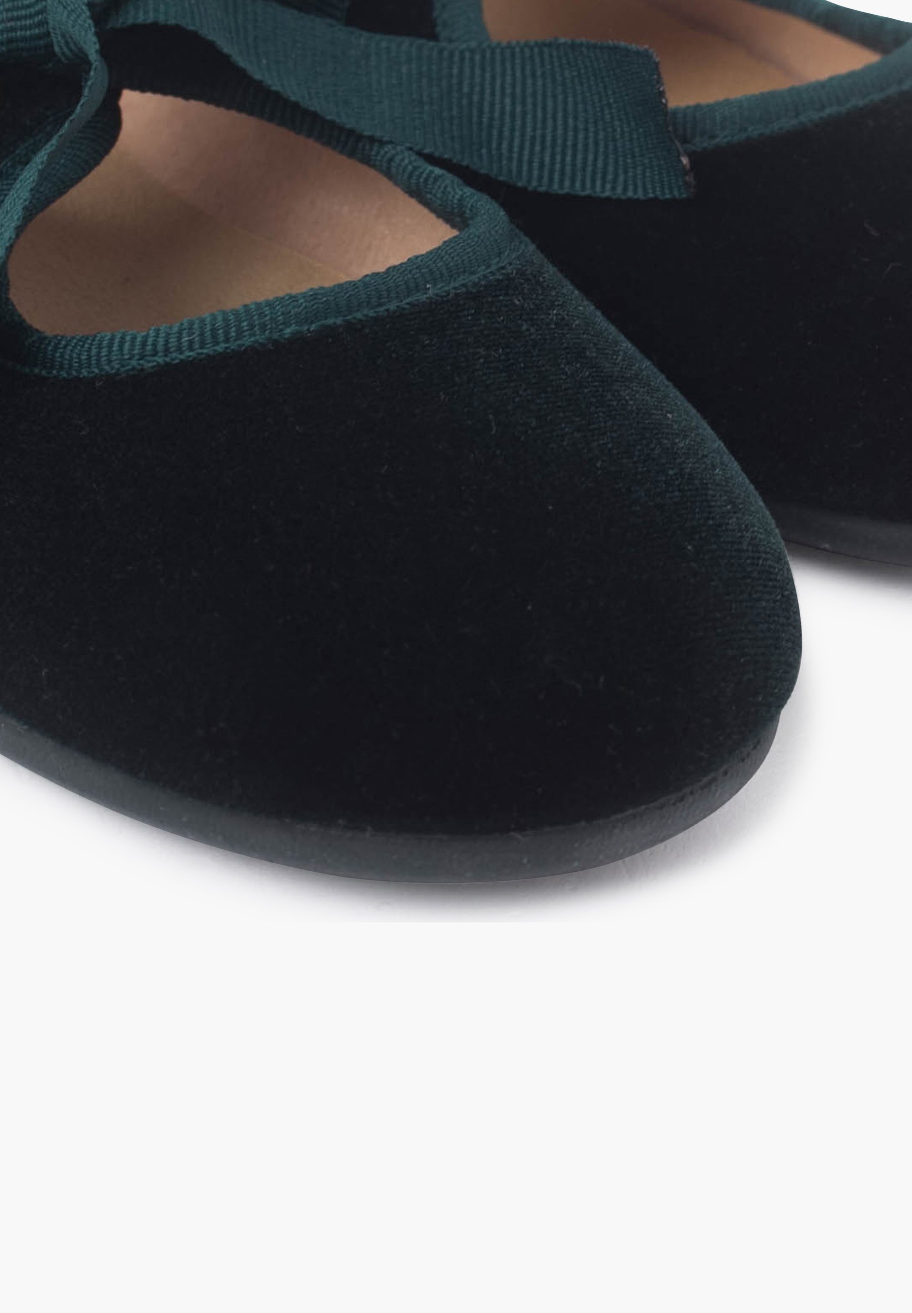 Pisamonas MERCEDITAS VELCIOPELO LAZO FAYA NIÑA - Scarpe per neonati - verde