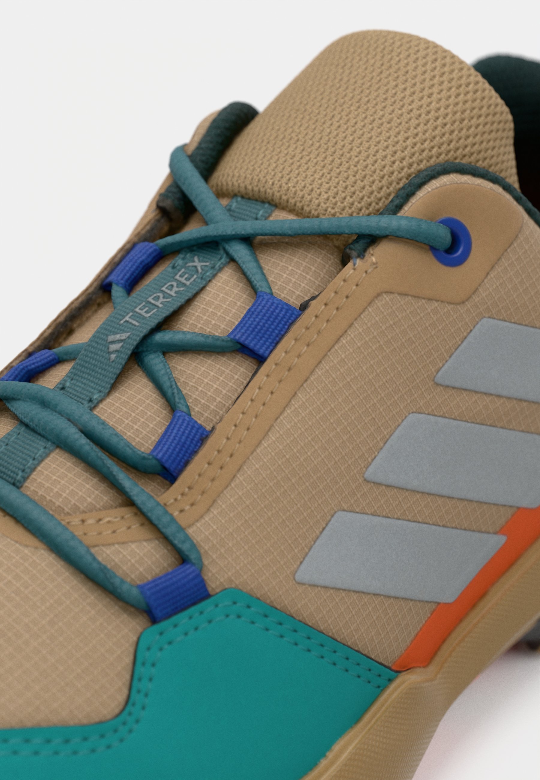 Adidas Terrex AX4R UNISEX - Wandelschoenen - karton mat zilverkleurig/puur turquoise