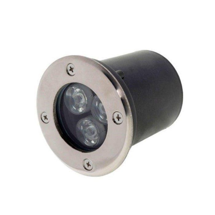 Refletor LED externo - SILAMP - Embutido - IP65 - 3W - Branco frio 6000K
