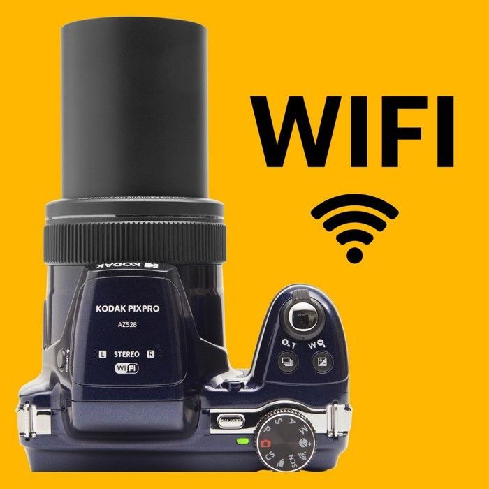 KODAK Pixpro AZ528 Appareil Photo Bridge 16MP – Zoom Optique 52X, Full HD, 85MB/s Lecture, SD 32GB + Housse – Bleu Nuit
