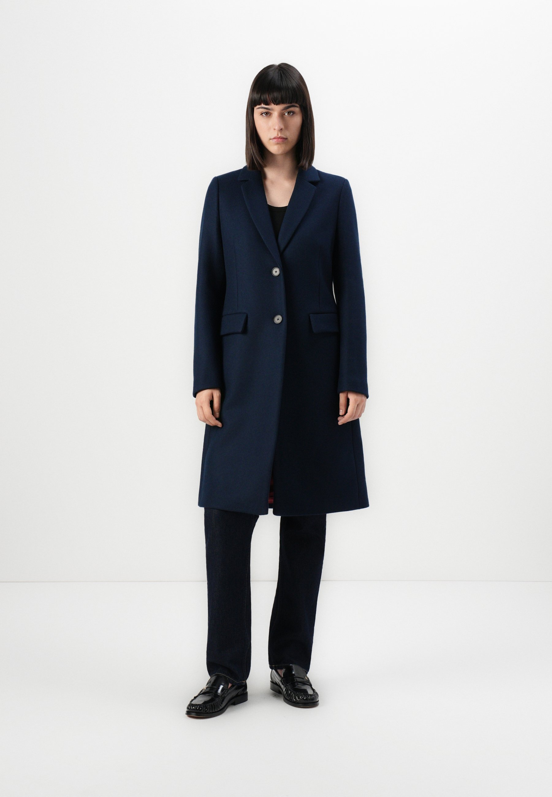 Casaco clássico de lã Tommy Hilfiger - Casaco clássico - azul marinho escuro