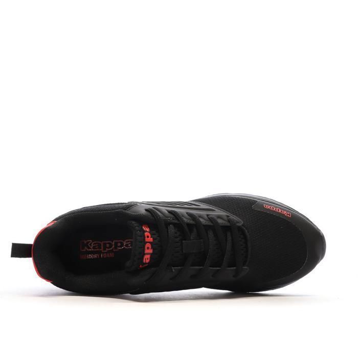 Zapatillas deportivas Kappa Myagi para hombre, color negro/rojo.