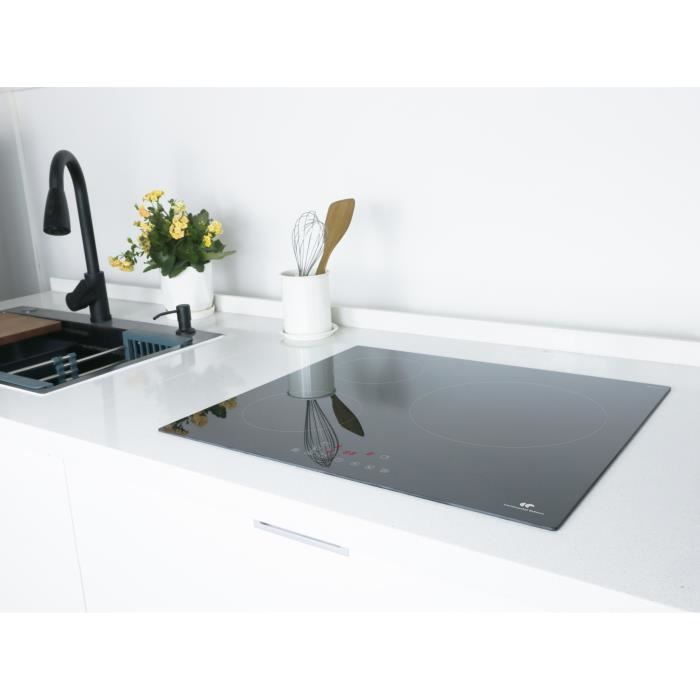 Continental Edison CETI3B28 inductiekookplaat, 3 zones, 6600W - 3 boosters - 3 timers - zwart