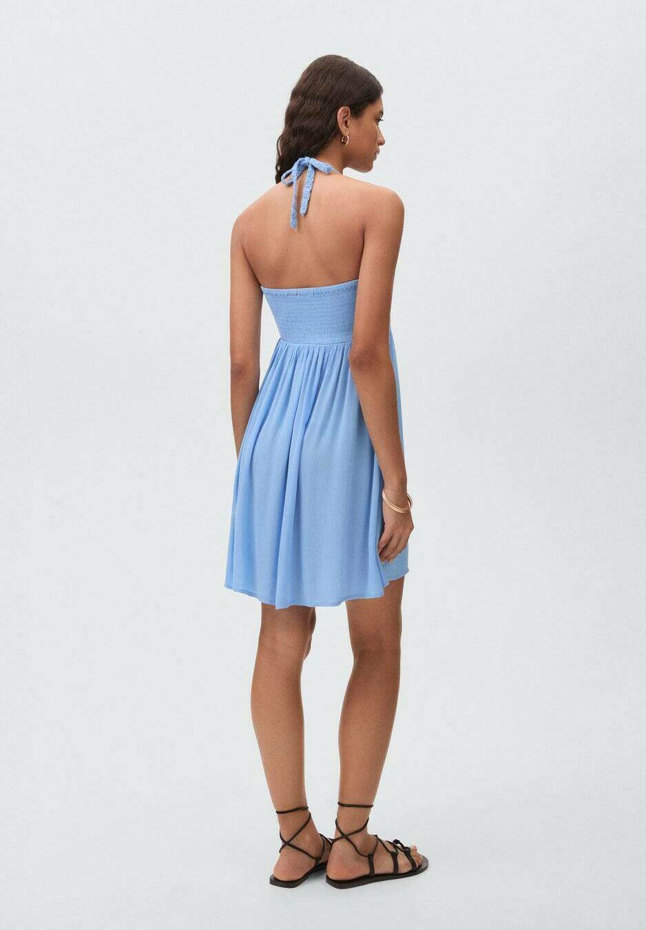 Robe Mango Kids Day - bleu clair