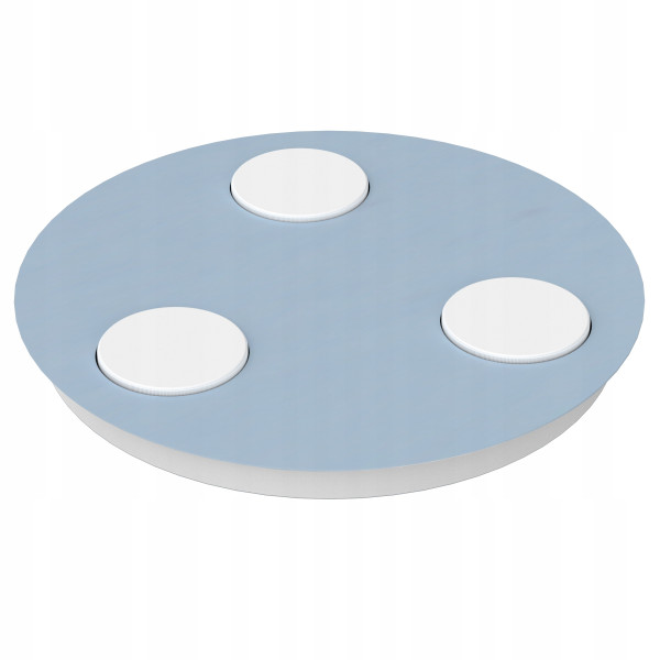 Lampa sufitowa plafon led 3x gx53 dziecięca młodzieżowa niebieska