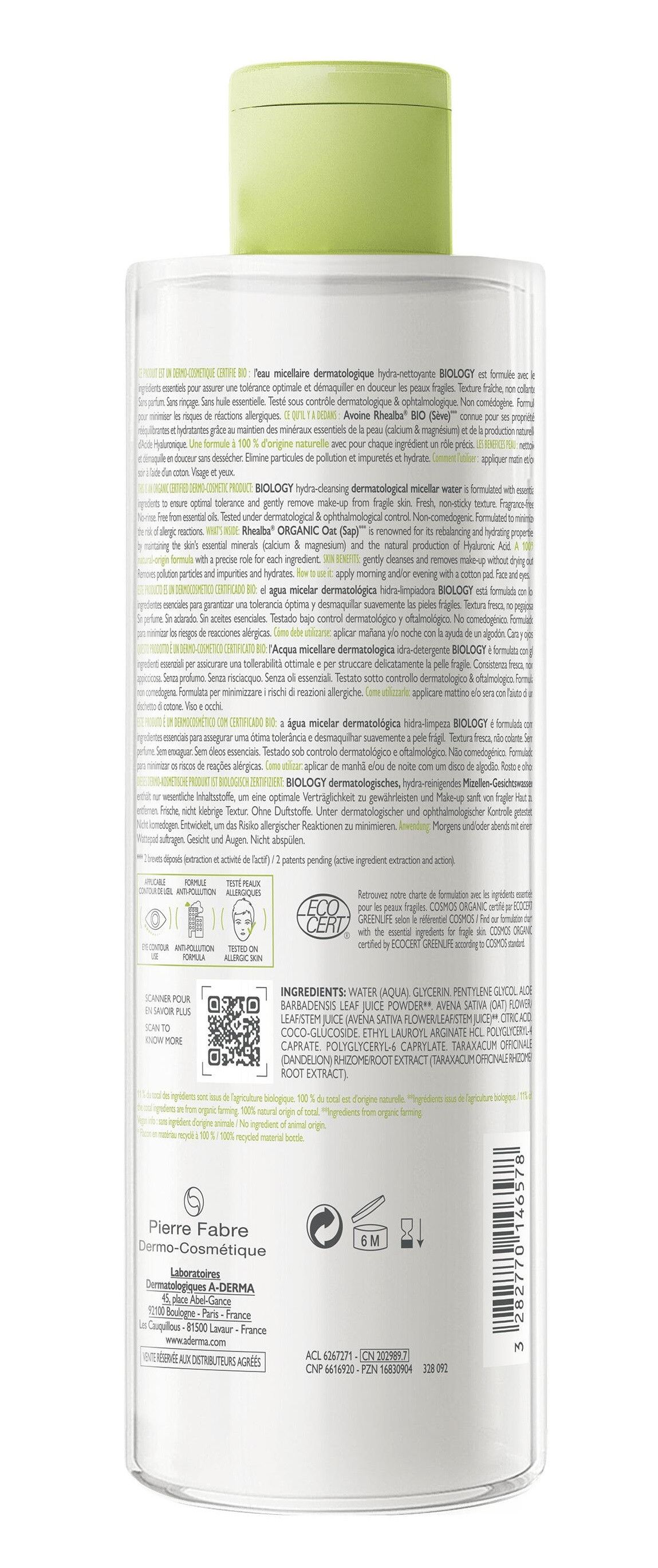 Biology Micelarna voda Čišćenje lica iz apoteke